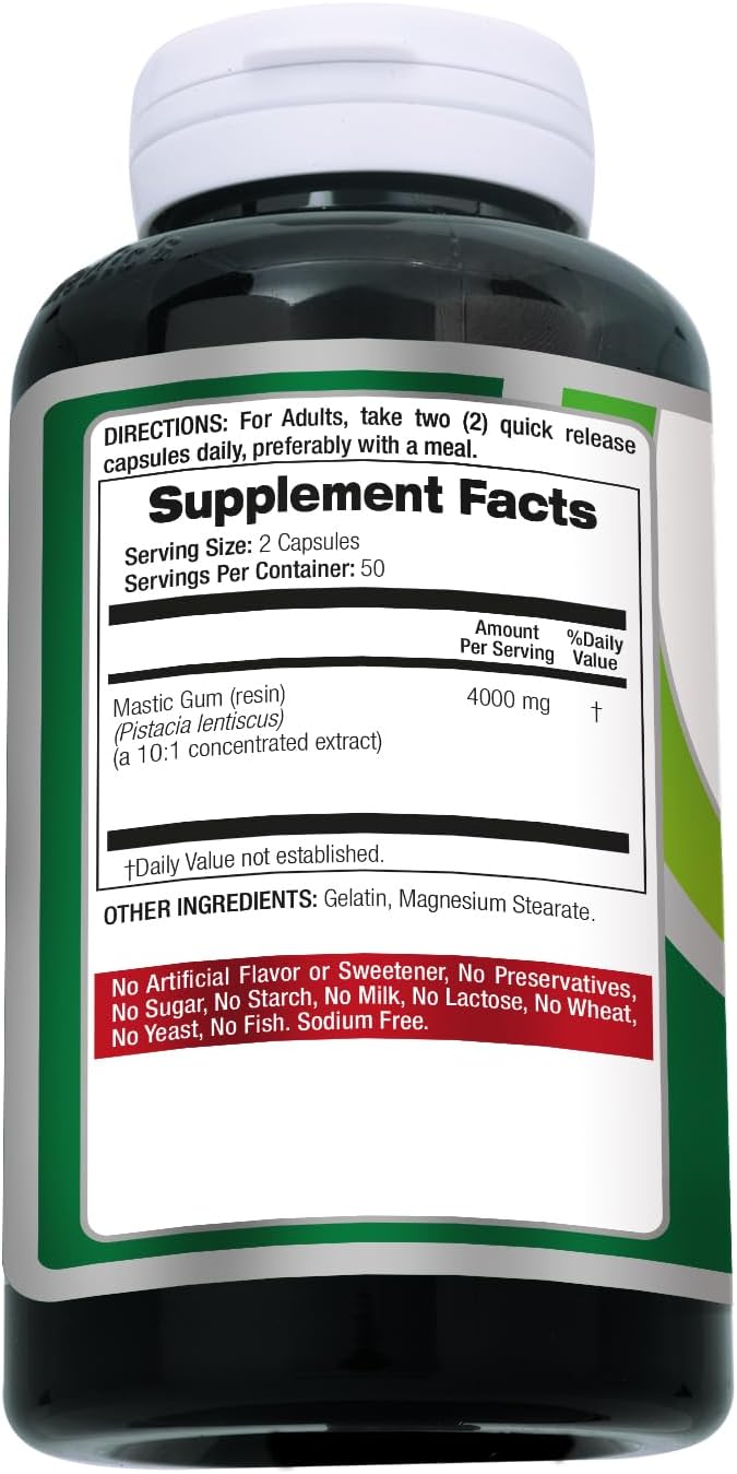 Lab - Mastic Gum - 100 Cápsulas - FITO MEDIC'S