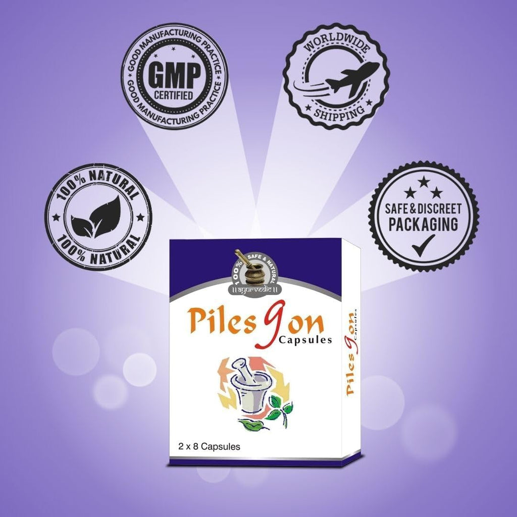 Naturogain Pilesgon Herbal Capsules, 64 Pills