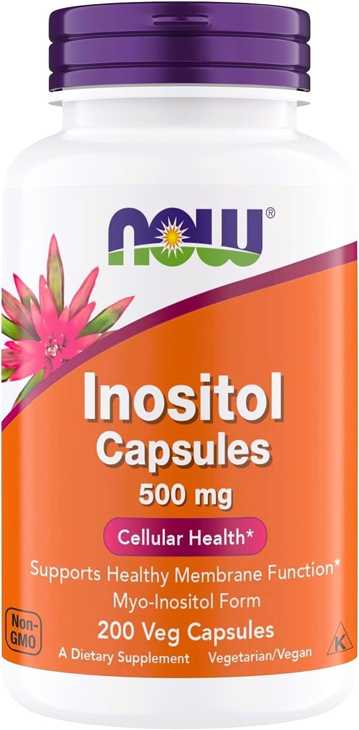 NOW Foods Inositol 500 mg - 200 Cápsulas Vegetales