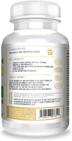 ACTIF Organic Women's Multivitamin 70+ with Omega-3, 90 Capsules