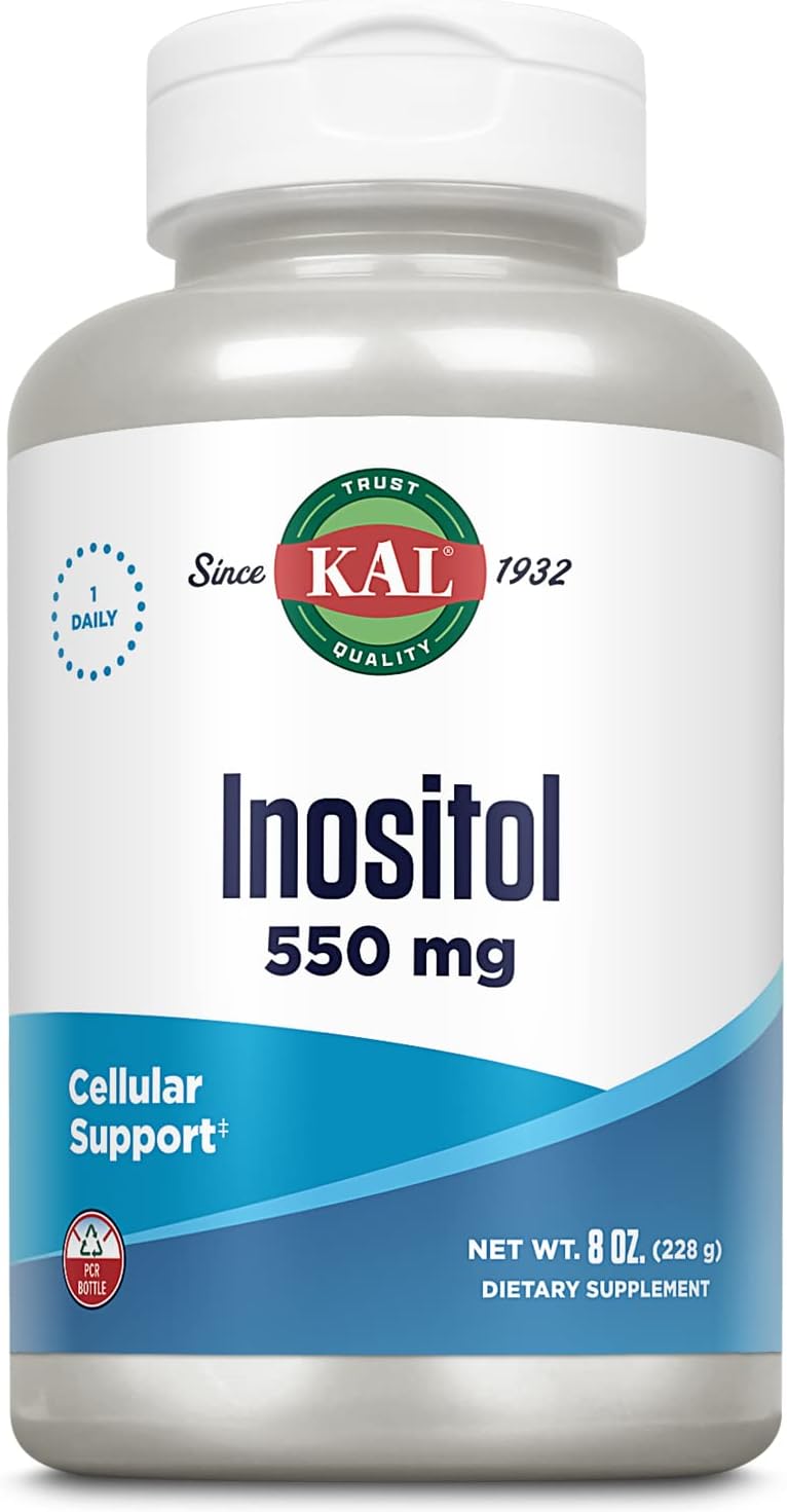 KAL Inositol en Polvo 550mg, 2oz (aprox. 102 porciones)