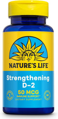Nature's Life Vitamina D2 2000 UI - 90 Cápsulas Vegetarianas