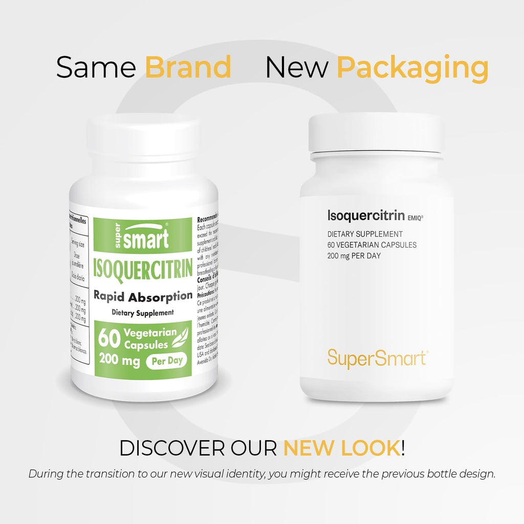 Supersmart IsoQuercitrina EMIQ 200 mg Quercetina Bioactiva 60 Cápsulas