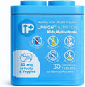 Multivitamínico Infantil UpRight Nutrition | 30 Días | Masticable Sin Azúcar | 17 Vitaminas y Minerales + 50mg de Frutas y Verduras