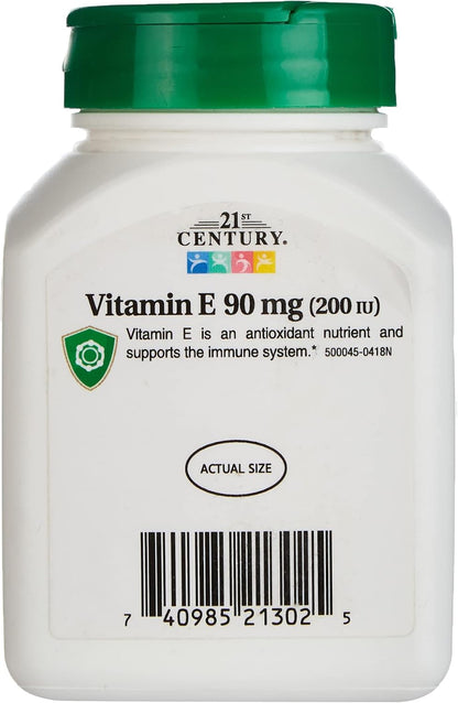 21st Century Vitamina E, 90 mg (200 UI), 110 Cápsulas Blandas – Image 2