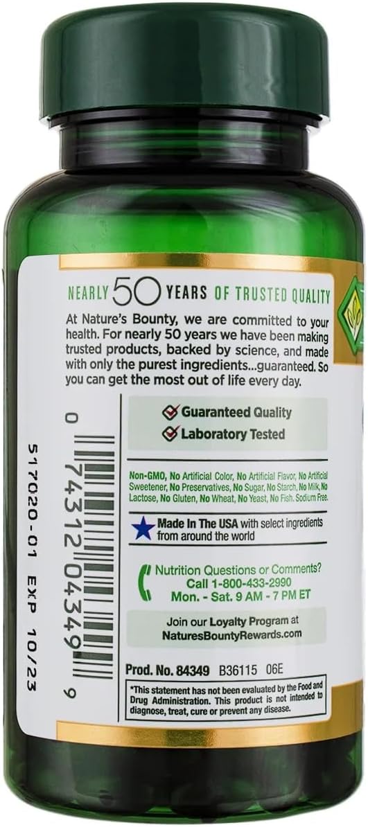 Nature's Bounty Cápsulas Blandas de Arándano Rojo con Vitamina C, 120 Unidades