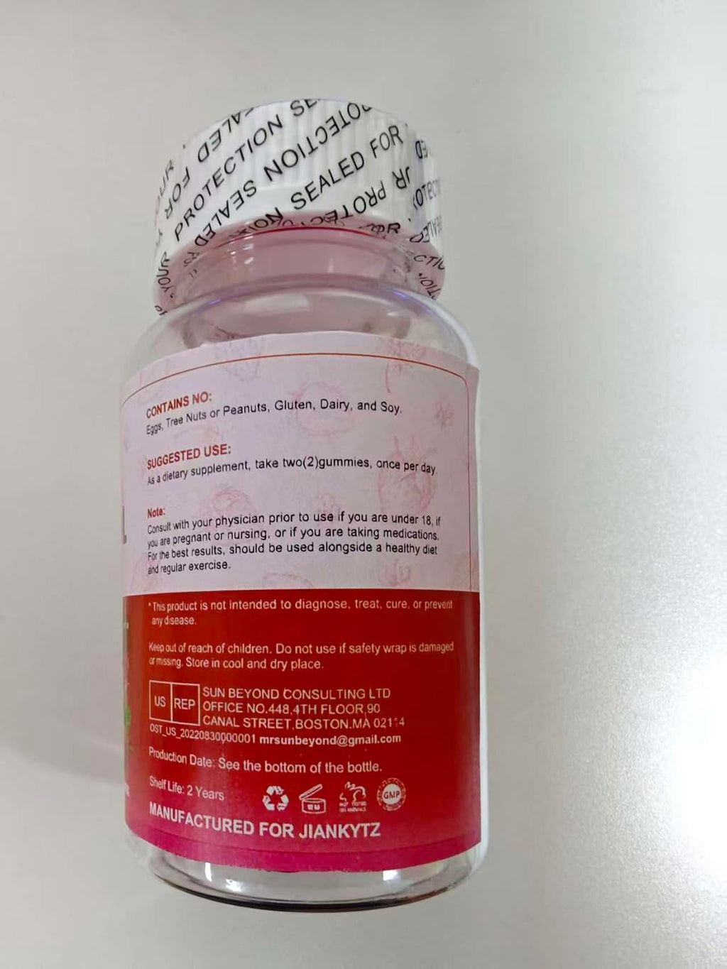 Gominolas de Cortisol para Mujeres con Ashwagandha, Rhodiola Rosea, L-Teanina, Magnesio y Vitamina D3 - 60 Gominolas Veganas