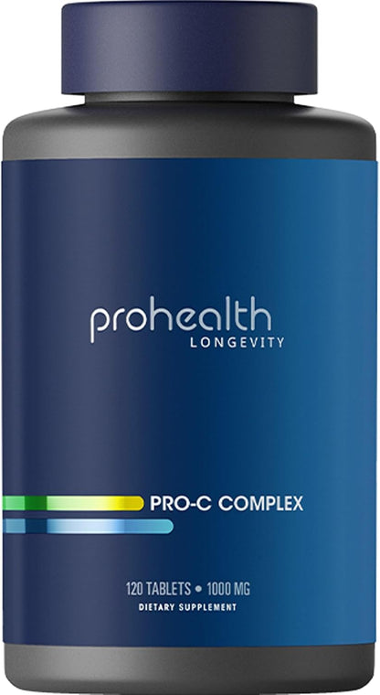 ProHealth Pro-C Complex™ Vitamina C 1000 mg con Bioflavonoides, Acerola, Escaramujo y Rutina (120 Tabletas) – Image 1