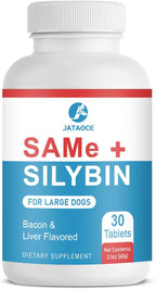 Same y Silybin para Perros - S-Adenosil-L-Metionina y Silibina, Suplemento Hepático para Perros Grandes, Apoyo para Hígado y Cerebro (Same+Silybin), Todos los Perros (Hasta 54 kg)