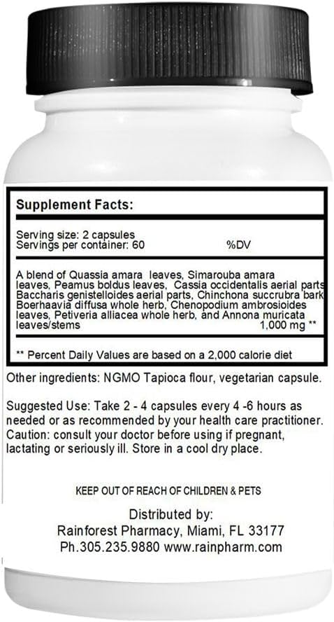 Rainforest Amazon A-P 120 Cápsulas Vegetarianas 650 mg