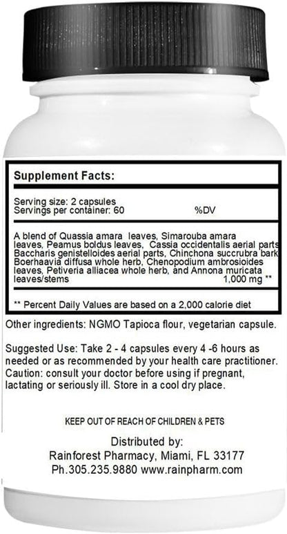 Rainforest Amazon A-P 120 Cápsulas Vegetarianas 650 mg – Image 2