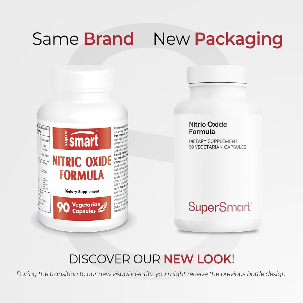 Supersmart Advanced Nitric Oxide Formula - 90 Vegetarian Capsules