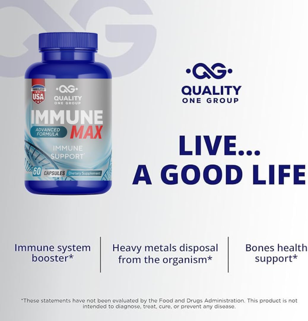 QUALITY ONE Immune Support Complex – Complejo de Apoyo Inmunológico con Vitamina C y Antioxidantes