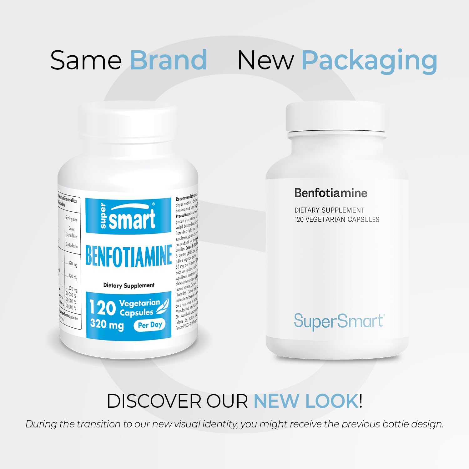 Supersmart Benfotiamina 320mg al Día - 120 Cápsulas Vegetarianas