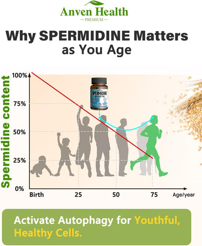 Spermidine & Fisetin Suplemento – 20 mg Espermidina + 300 mg Fisetina, 90 Cápsulas Veganas – Image 7