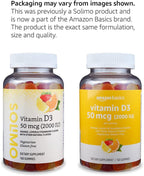 Vitamina D3 2000 UI Gominolas - Sabor Naranja, Limón y Fresa - 160 Gominolas
