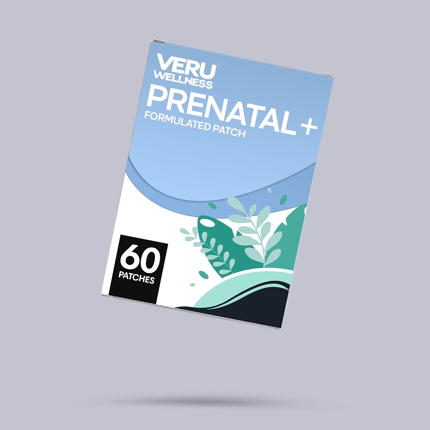 Veru Wellness Prenatal Plus Daily - Parches Prenatales con Folato, Calcio y Magnesio (60 Parches)