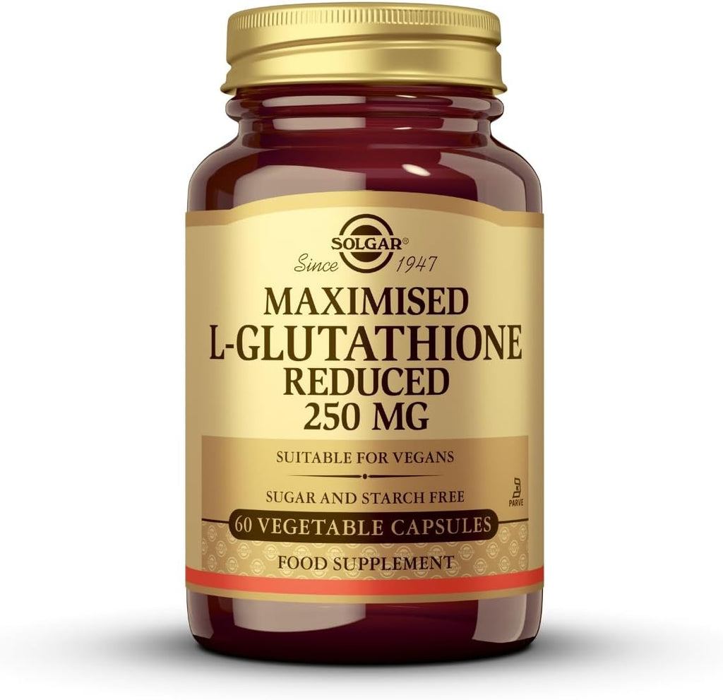 Solgar Reduced L-Glutathione 250 mg, 60 Cápsulas
