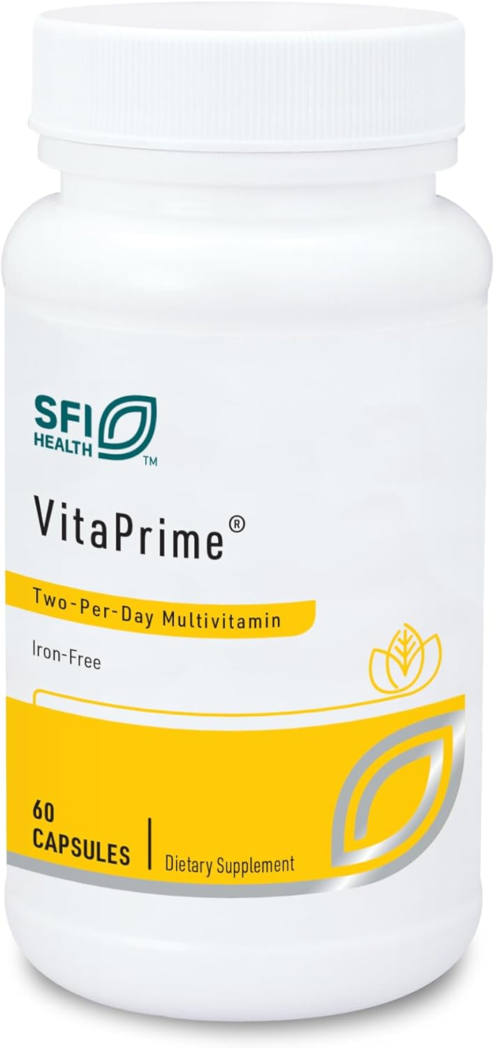 Klaire Labs SFI Health VitaPrime Multivitamin Iron-Free for Men and Women - 60 Capsules
