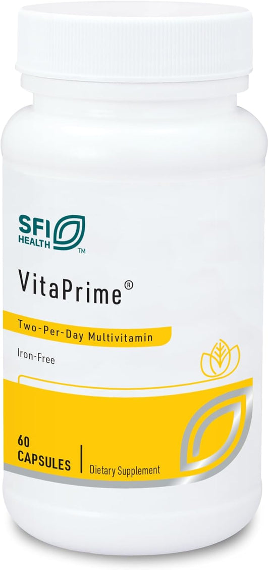 Klaire Labs SFI Health VitaPrime Multivitamin Iron-Free for Men and Women - 60 Capsules