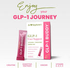 Dr. Stephanie's GLP-1 Buddy: Mezcla de bebida sabor fresa sandía para apoyo digestivo y preservación de masa muscular