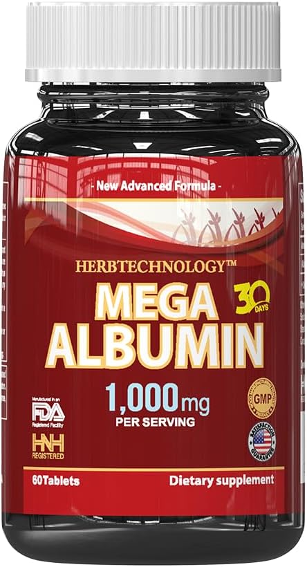 Dr.K&C Mega Albumin Protein Supplement 1000mg, 60 Tablets