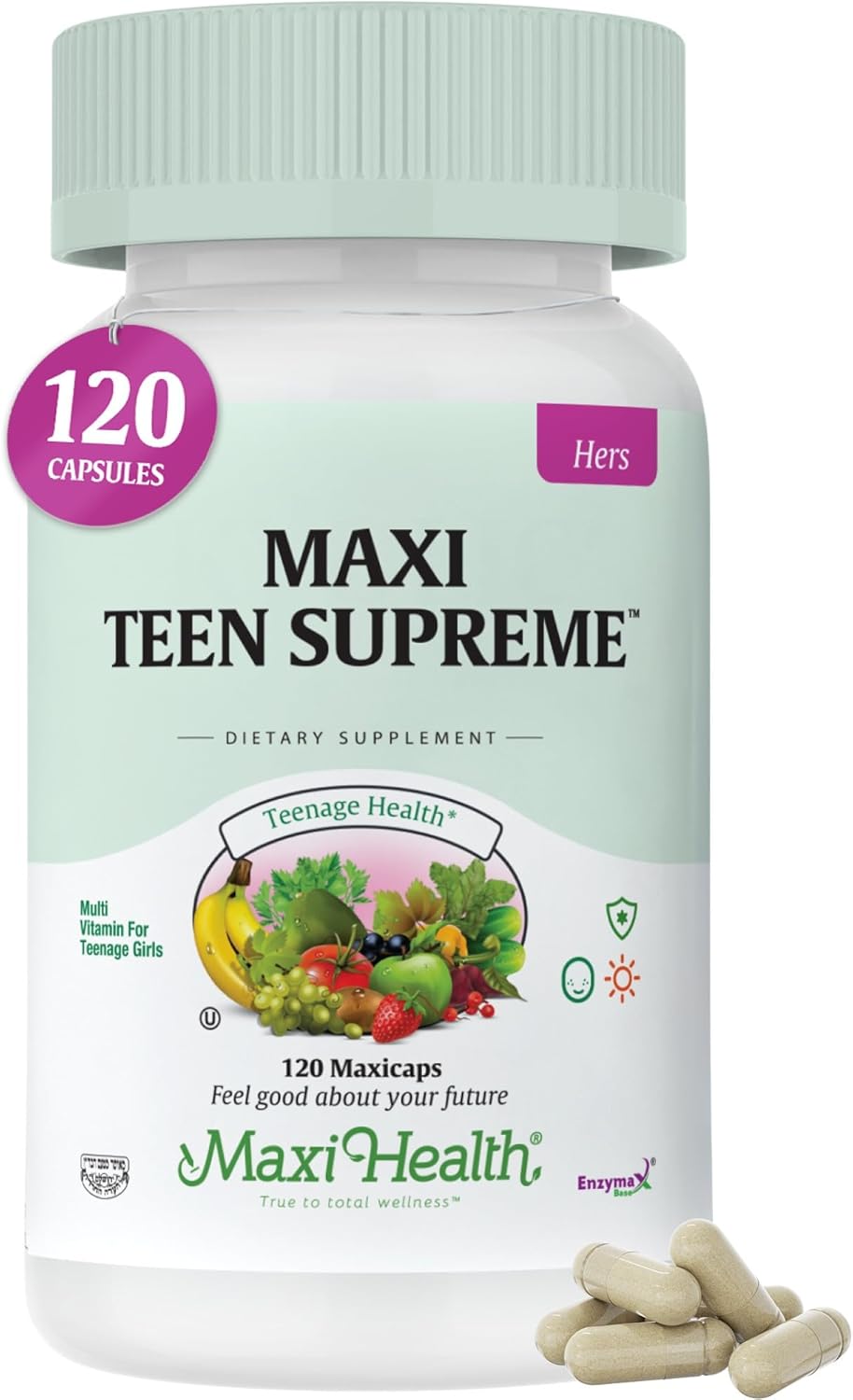 Maxi Health Multivitamínico para Chicas Adolescentes 12-17 - 120 Comprimidos