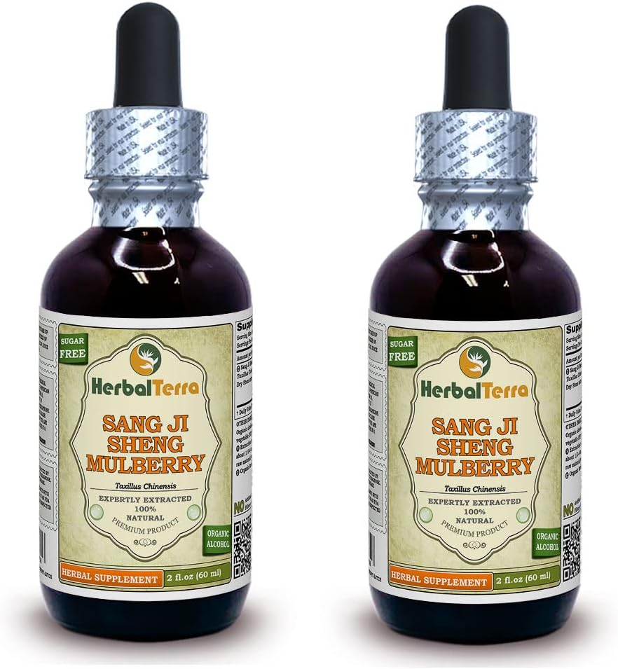 Tintura de Sang Ji Sheng (Taxillus Chinensis) - Extracto Líquido de Tallo Seco - 30 Botellas de 60 ml