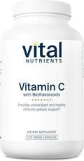Vital Nutrients Vitamin C with Bioflavonoids - 1000 mg - 220 Capsules - Vegan