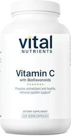 Vital Nutrients Vitamin C with Bioflavonoids - 1000 mg - 220 Capsules - Vegan