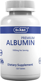 Dr.K&C Premium Albúmina Proteína 1000mg, 120 Comprimidos