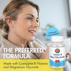 KAL Stress B Mag Glicinato - Complejo de Vitaminas B con Magnesio, Formas Activas, 60 Cápsulas Veganas