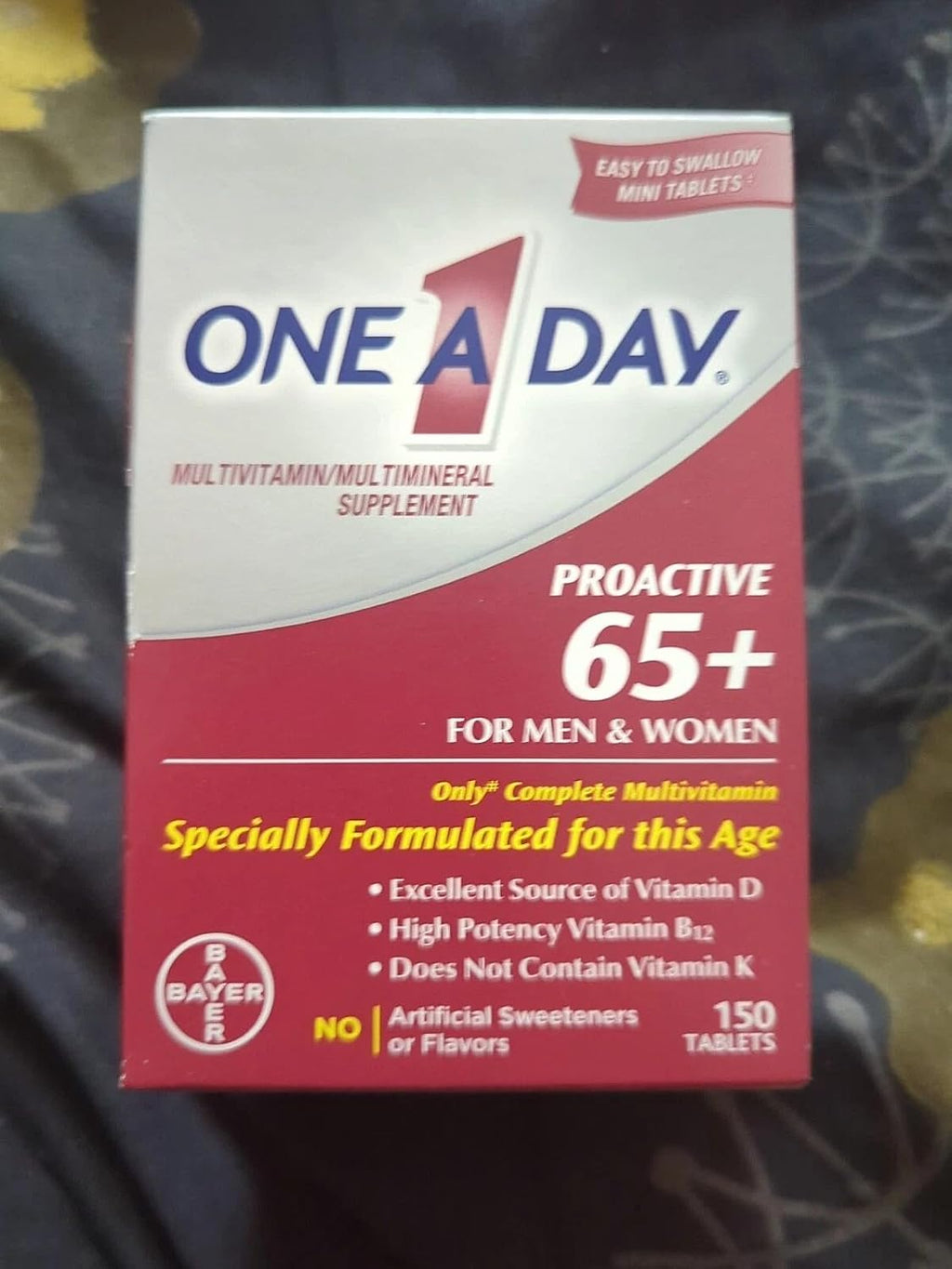 One A Day Proactive 65+ Multivitaminas, 150 Tabletas (Paquete de 3)
