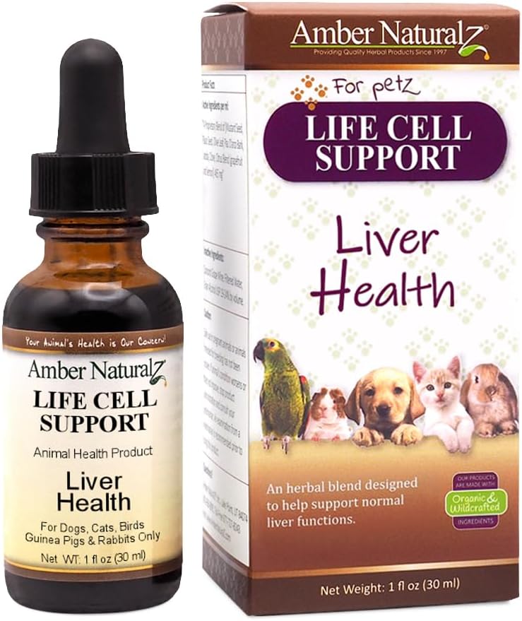 Amber NaturalZ Soporte Celular Life Suplemento Herbal para Mascotas – 30 ml