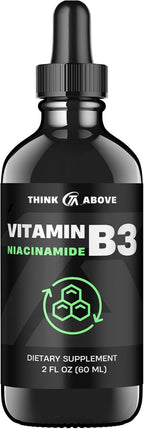 Vitamina B3 Líquida (Niacinamida) - Sin Flush - 4 oz (120 ml)