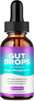 Gut Drops - Complemento Alimenticio Líquido Natural, Máxima Potencia (1 Envase)