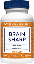 The Vitamin Shoppe Brain Sharp con Acetil-L-carnitina y Fosfatidilserina (90 Cápsulas)