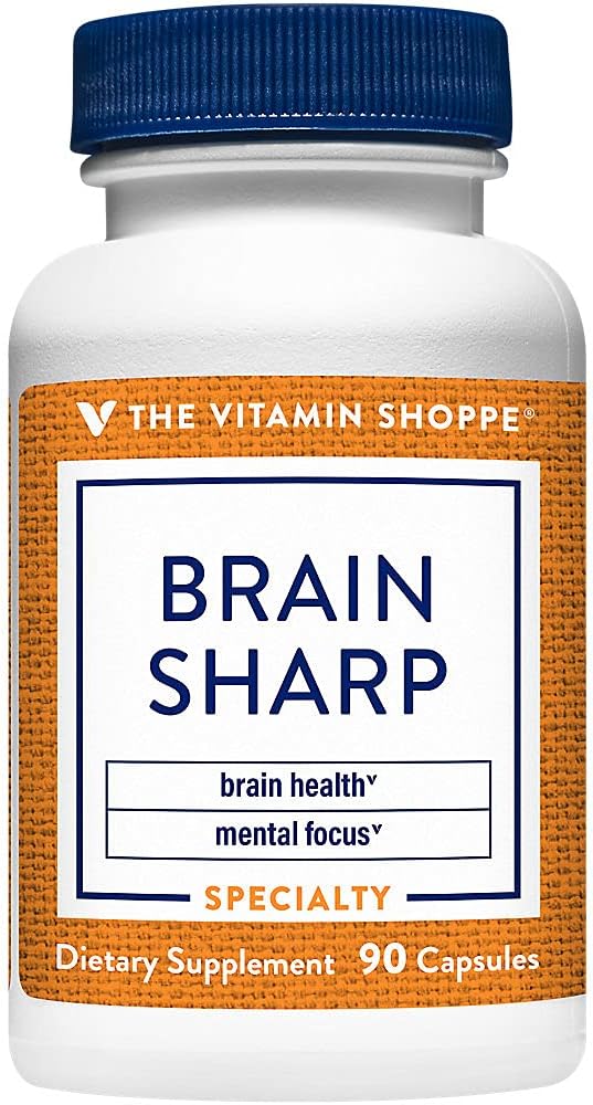 The Vitamin Shoppe Brain Sharp con Acetil-L-carnitina y Fosfatidilserina (90 Cápsulas)