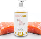 Aceite de Salmón para Perros y Gatos – Suplemento Omega 3 con EPA y DHA | 100% Aceite de Pescado Noruego | Sin Olor, Grado Humano | Apoyo para Piel, Pelaje y Articulaciones | 946 ml | Buddy’s Best