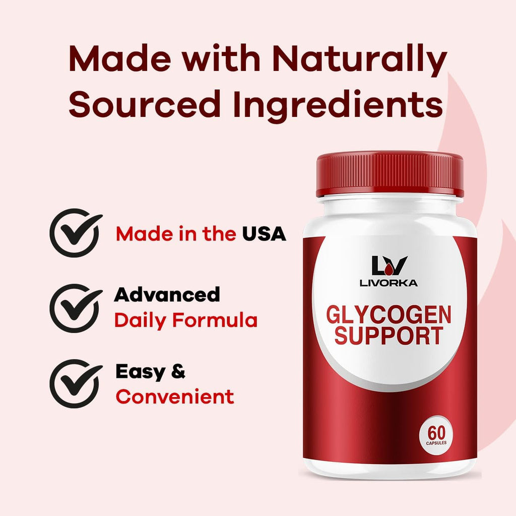2 Pack - Glycogen Support, Fórmula Avanzada para el Control del Glucógeno, 30 Cápsulas por Envase (60 días)