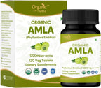 ORGANIC SPREE Amla Tablets - 1200 mg por ración - Grosella india ecológica - 2×120 comprimidos