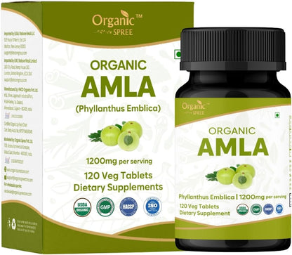 ORGANIC SPREE Comprimidos de Amla Orgánica - 1200 mg por ración - 120 comprimidos (Pack de 3) – Image 9