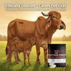 govedic Polvo de Calostro Bovino para Adultos — Vacas A2 Alimentadas con Pasto, 40%+ IgG | Salud Intestinal, Apoyo Inmunológico y Recuperación Muscular | Sin Sabor | 50 Porciones