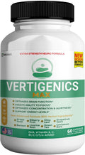 Vertigenics Max – Suplemento para el Cerebro y Enfoque – Fórmula Neuro Extra Fuerte con Vitaminas, Minerales y Mezcla de Hierbas – Apoya Claridad, Alerta y Energía – 60 Cápsulas