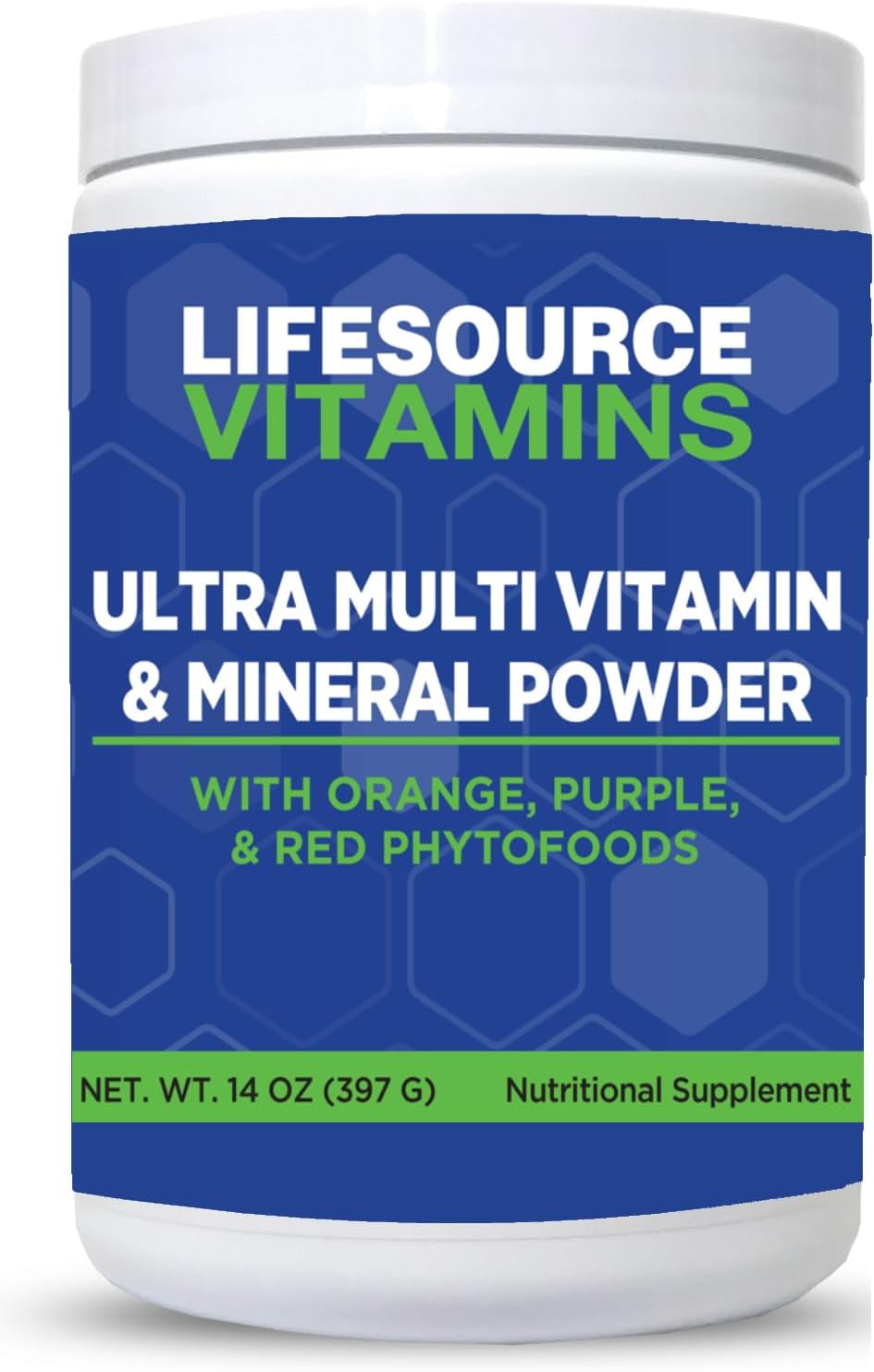 LifeSource Vitamins Ultra Multivitamínico y Mineral en Polvo con Fitoalimentos