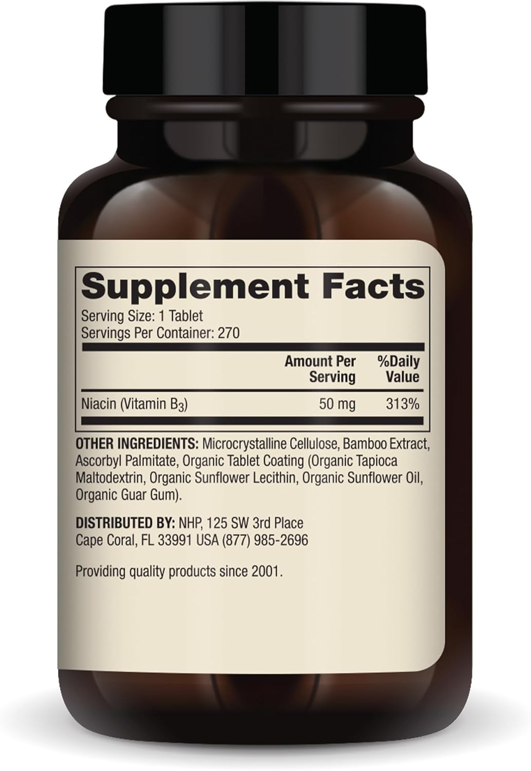 Dr. Mercola Niacina Vitamina B3, 270 Comprimidos