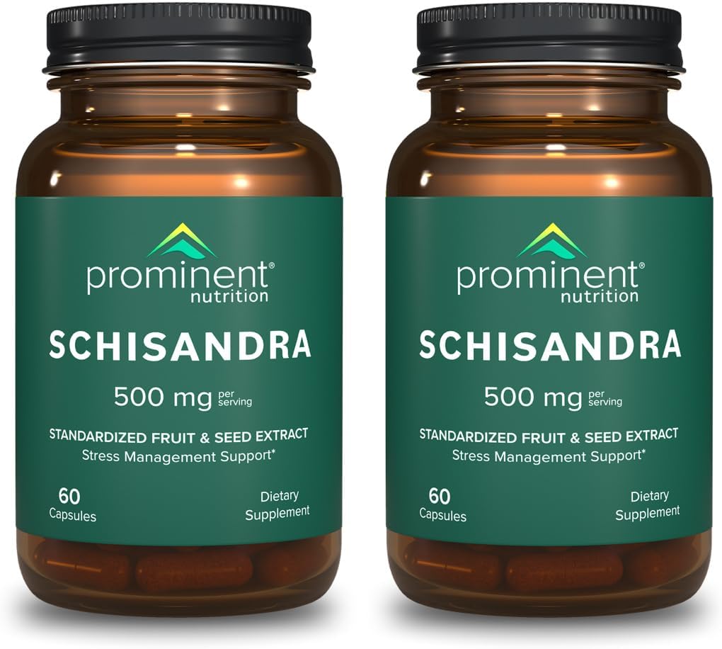 Schisandra - Suplemento para el Hígado y el Estrés - Sin Colorantes Artificiales - No OGM, Vegano y Sin Gluten - 60 Cápsulas (60 Servicios)