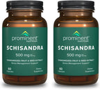 Schisandra - Suplemento para el Hígado y el Estrés - Sin Colorantes Artificiales - No OGM, Vegano y Sin Gluten - 60 Cápsulas (60 Servicios)