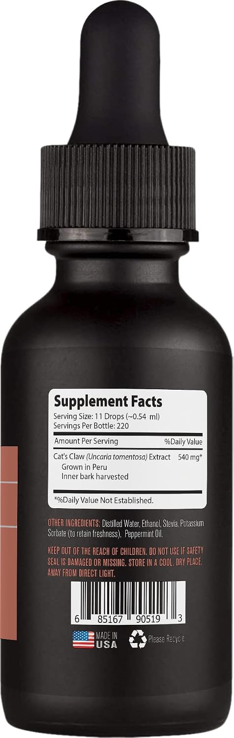 Extracto de Uña de Gato 540mg, 118ml (4 oz) - Líquido de Rápida Absorción