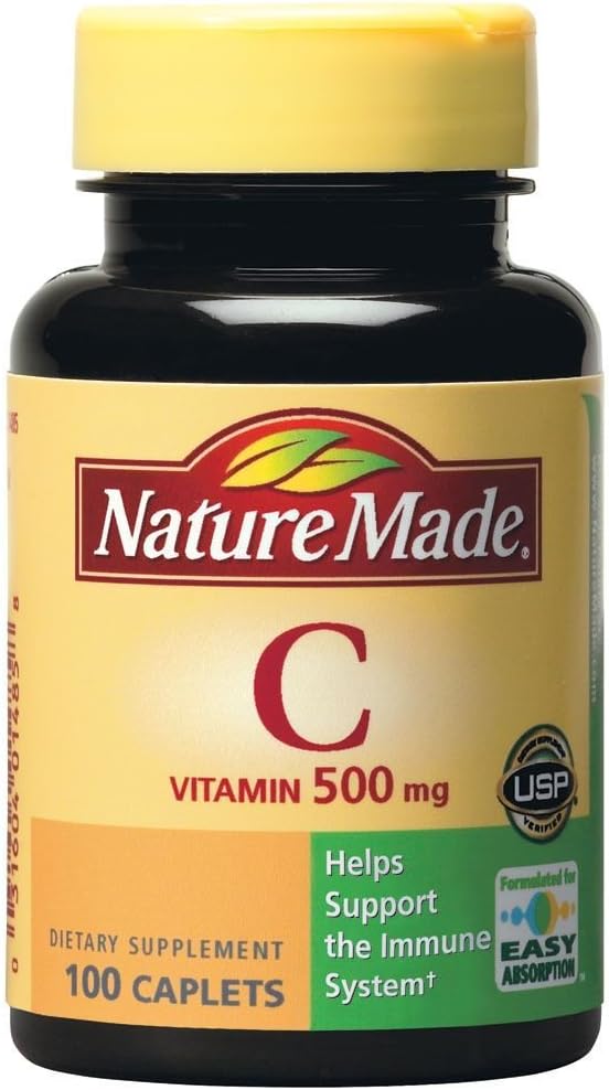 Nature Made Vitamin C 500 mg Chewable Orange Flavor Tablets – 4-Pack (240 Tablets)